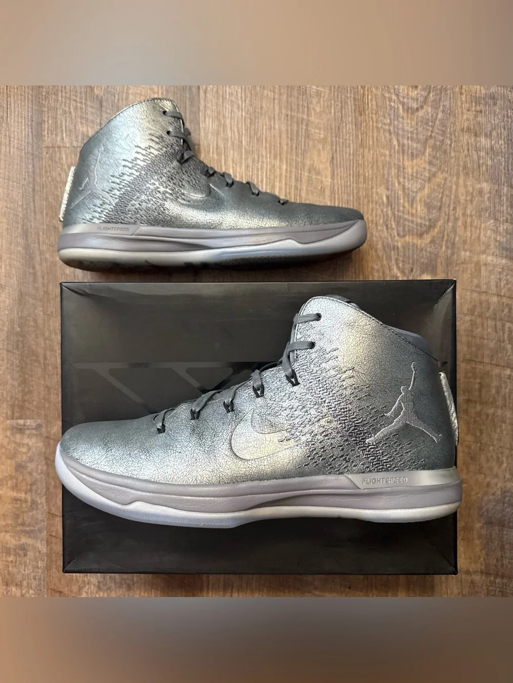 Nike Air Jordan 31 XXXI Metallic Silver Battle Grey